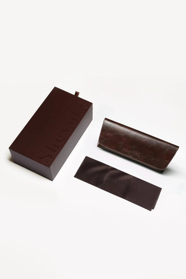Coco 003 / Matte Silver Metal & Brown Lens - Shade Files